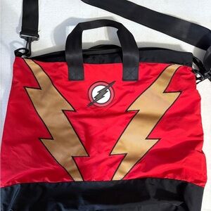 Source Unknown Red and Gold Kids Bag